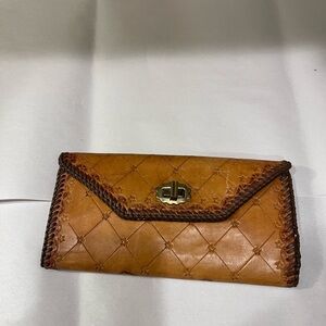 Vintage Handmade Retro Wallet - Leather Wallet
